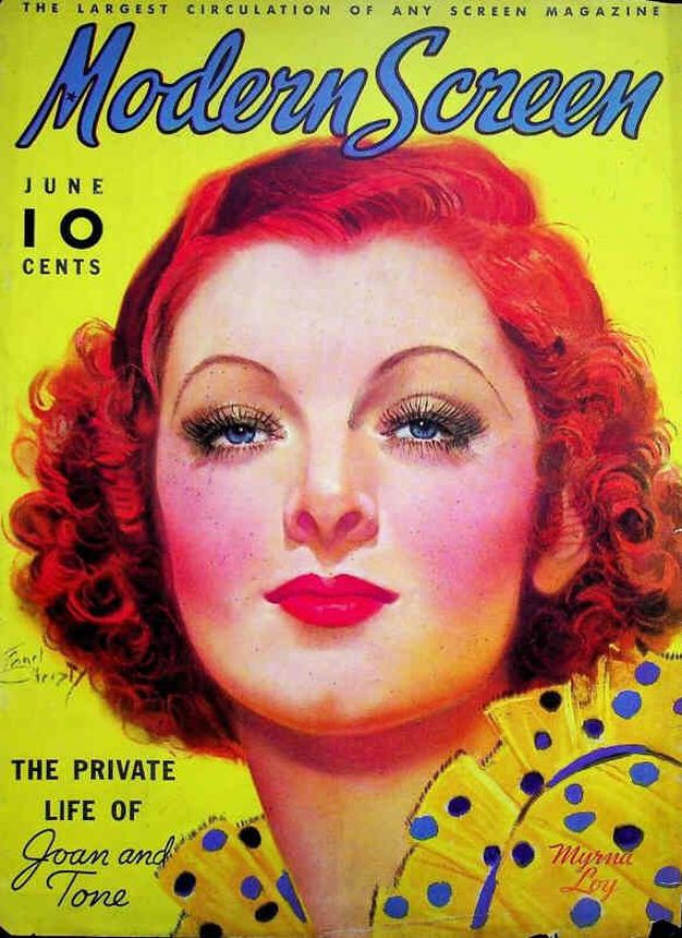 MODERN SCREEN magazine cover Issue 67 June 1936